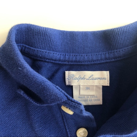 Ralph Lauren Baby Boy LS Pique Polo Shirt - Picture 3 of 3